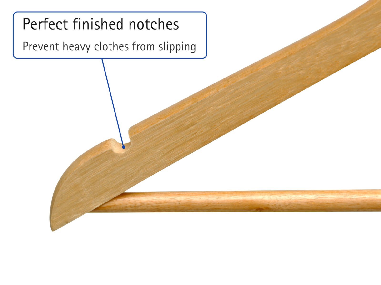 Maul Kleiderbügel Holz, 8 M. Pack