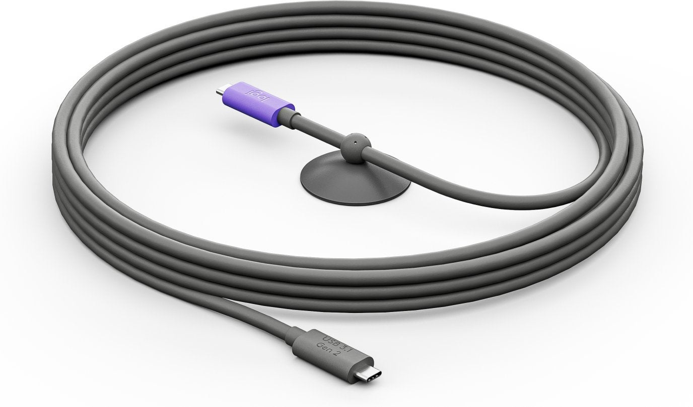 Logitech Cable Usb 24 Pin Usb-C (M) A 24 Pin Usb-C (M) Usb 3.1 Gen 2 5 M Para Meetup 2