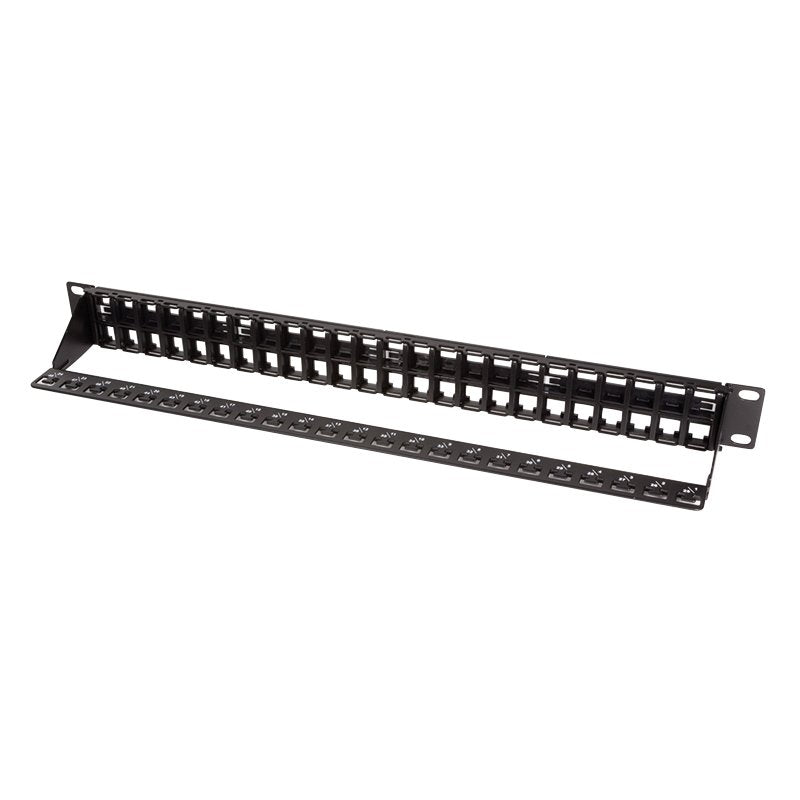 Patchpannel Keystone 1u. 48 Ports. Unshielded. Negro Logilink