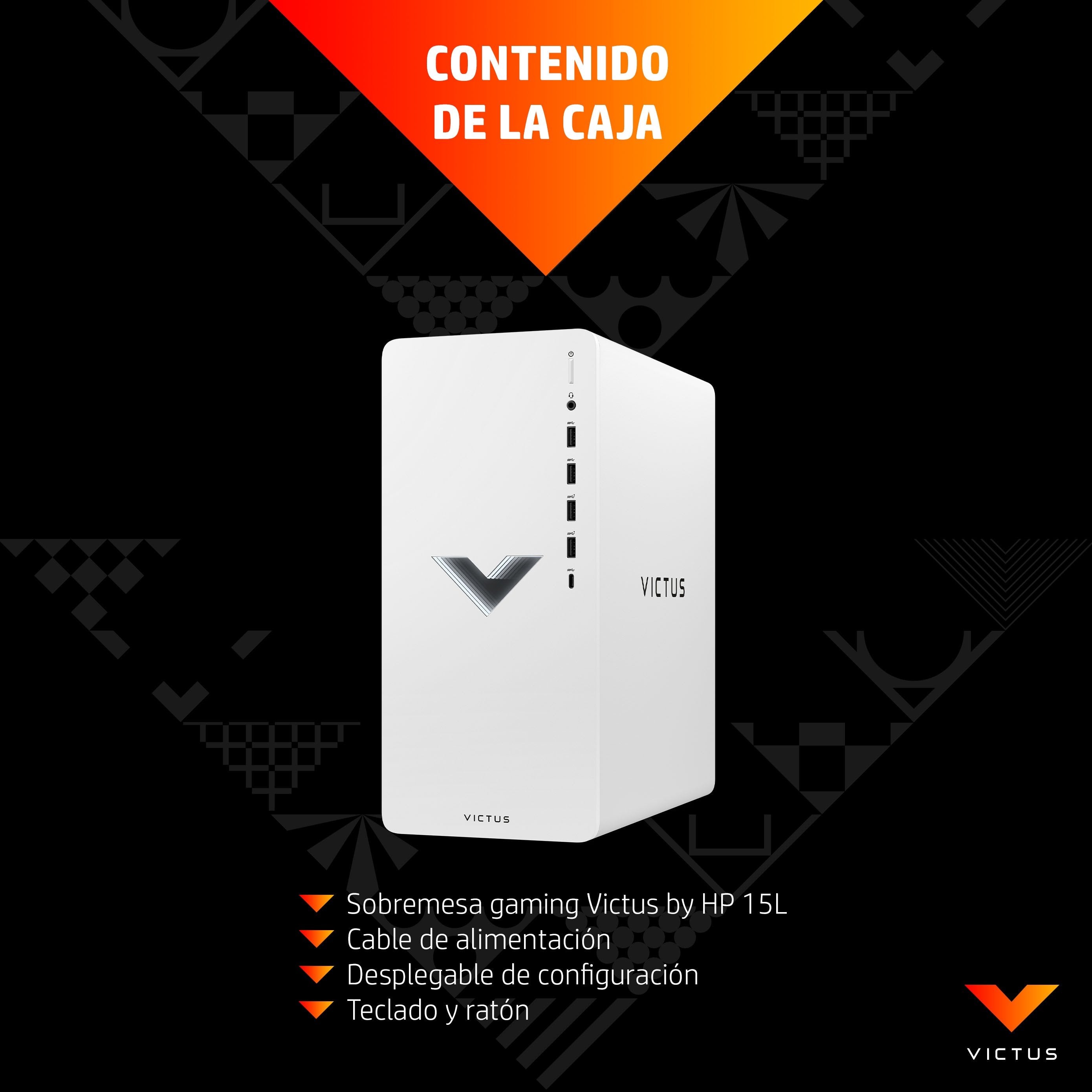 Victus By Hp 0108ns Pc 5600g Amd Ryzen 5 16gb 512gb Ssd Radeon Rx 6400 Windows 11 Home Blanco