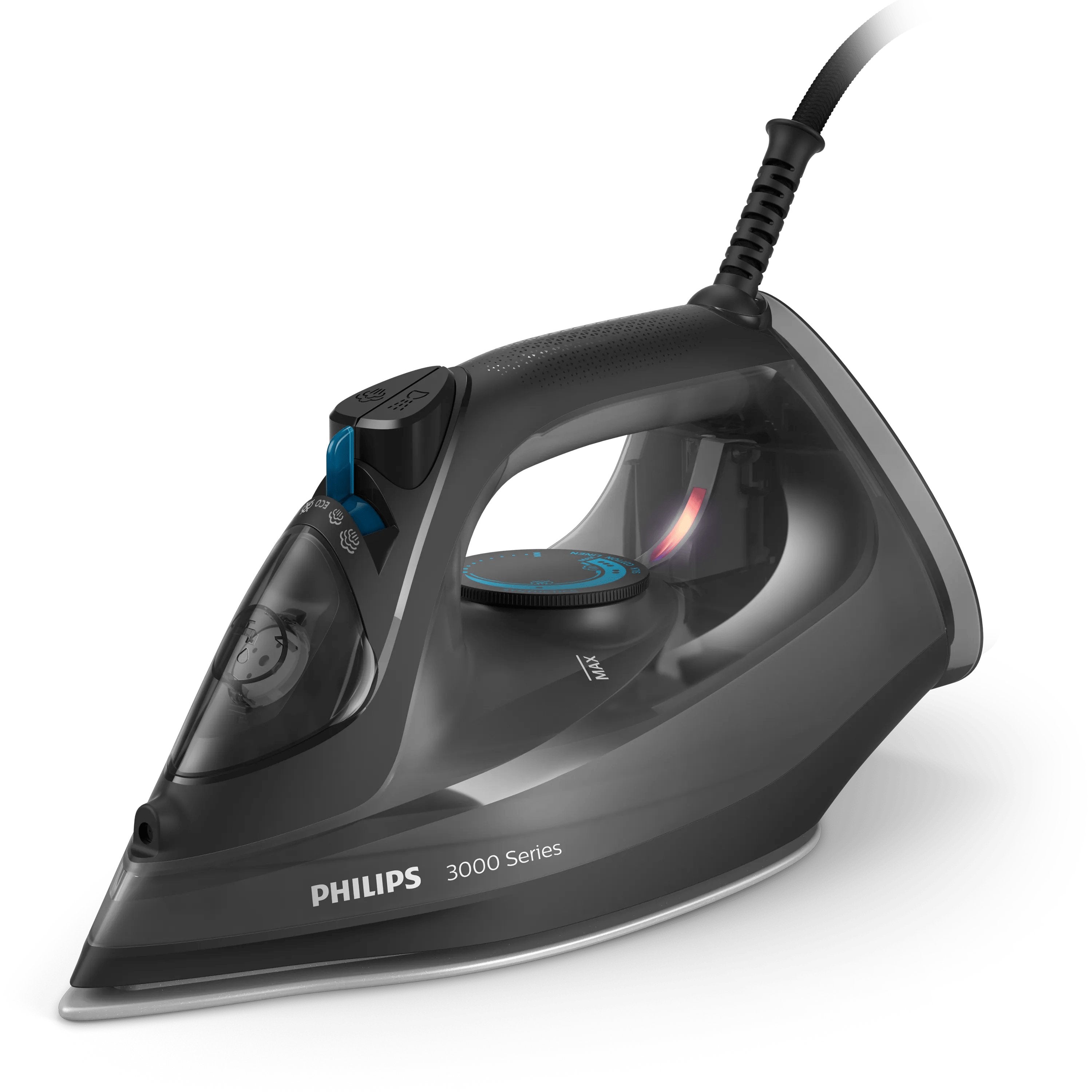 EAN 8720389003080 - Philips 3000 series DST3041/80 plancha Plancha a vapor Suela de cerámica 2600 W Negro imagen 1