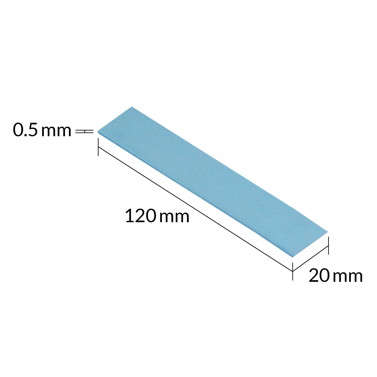 Arctic Thermal Pad Tp-3  120x20mm, T:0.5mm, Pack De 4pcs