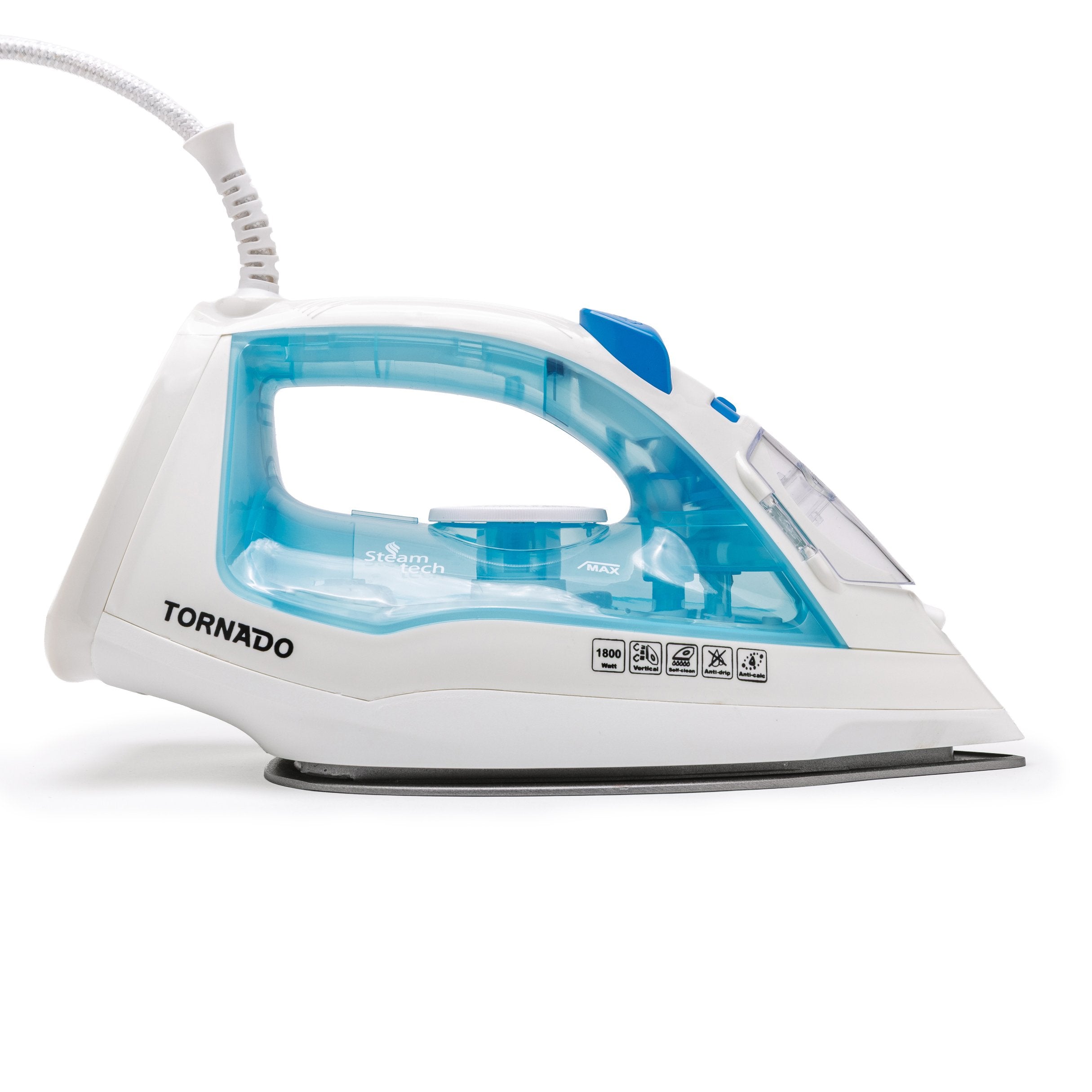 EAN 6221127467116 - TORNADO TST-1800B plancha Plancha a vapor Teflón 1800 W Blanco imagen 5