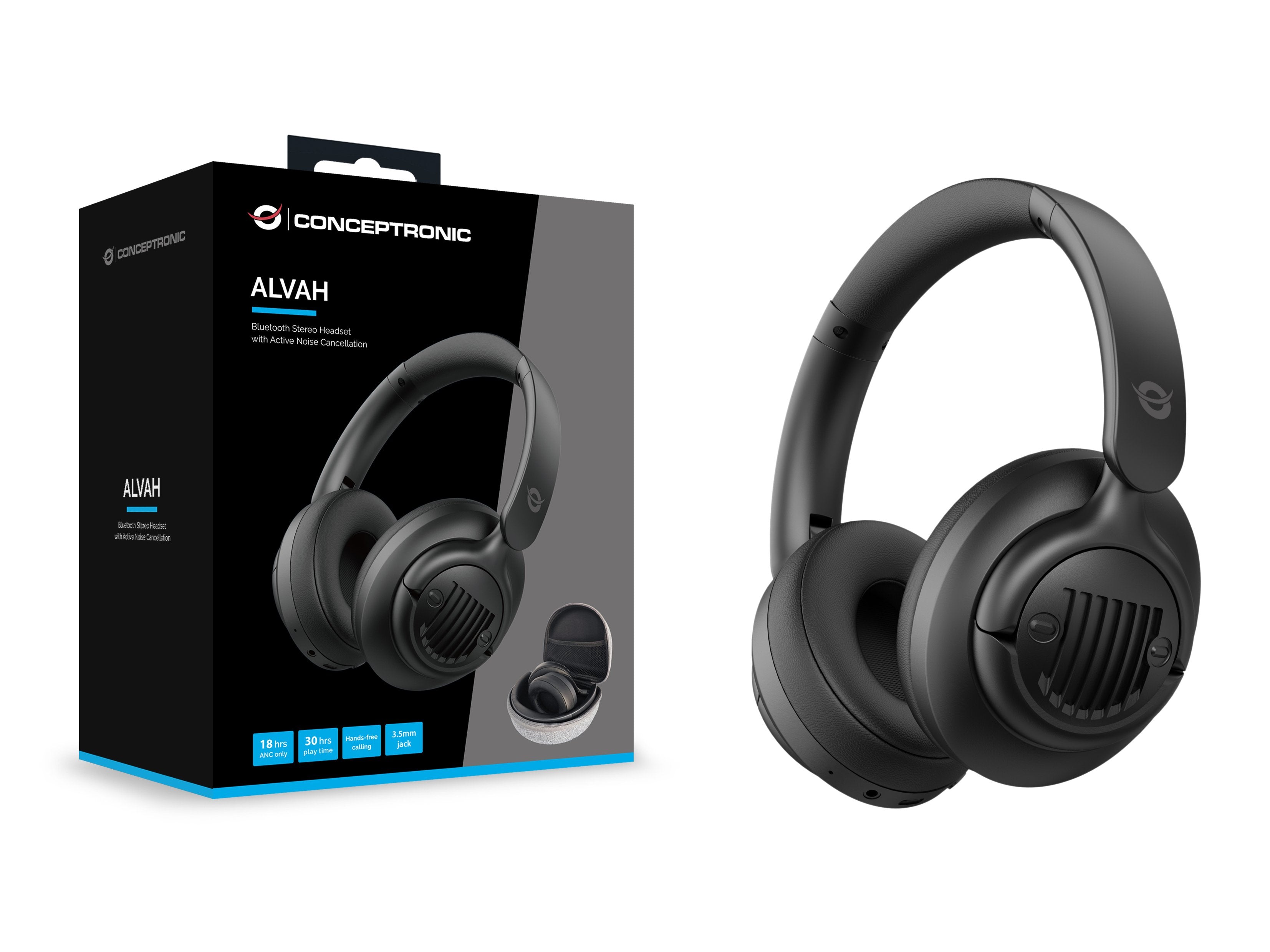 EAN 4015867235980 - Conceptronic ALVAH02B auricular y casco Auriculares Inalámbrico y alámbrico Diadema Llamadas/Música Bluet imagen 4