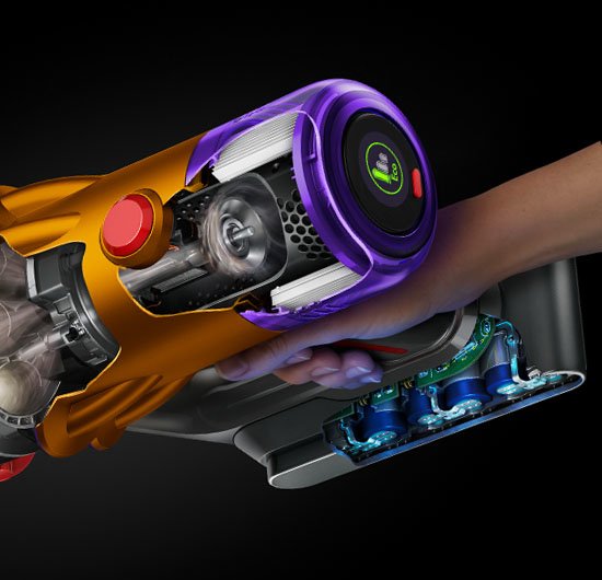 EAN 5025155065099 - Dyson V12 Slim Absolute Aspiradora escoba 2 en 1 Batería Secar Filtro higiénico Sin bolsa Níquel, Púrpura imagen 14