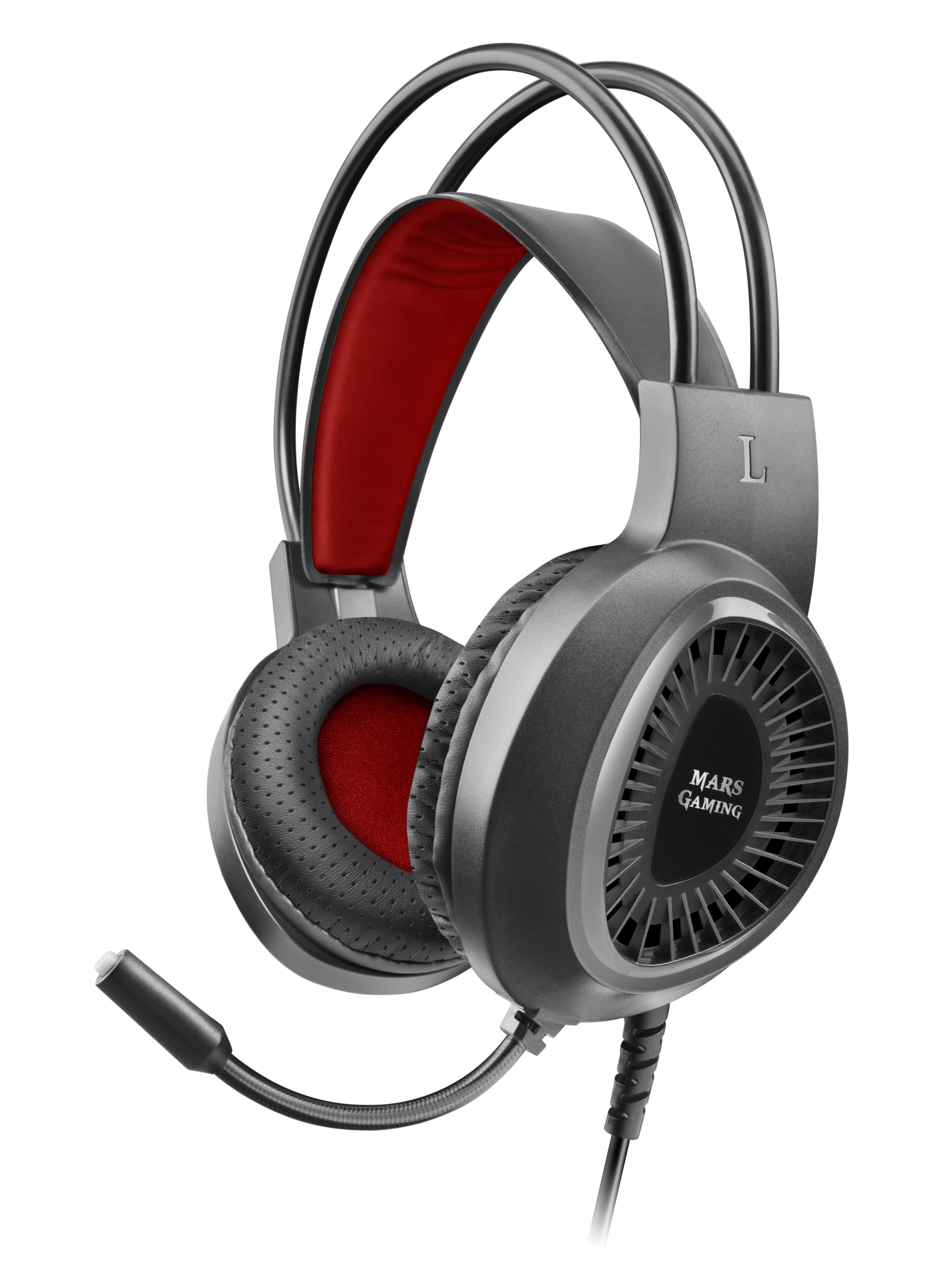 Auriculares Gaming Con Micrófono Mars Gaming Mh120 Jack 3.5 Negros