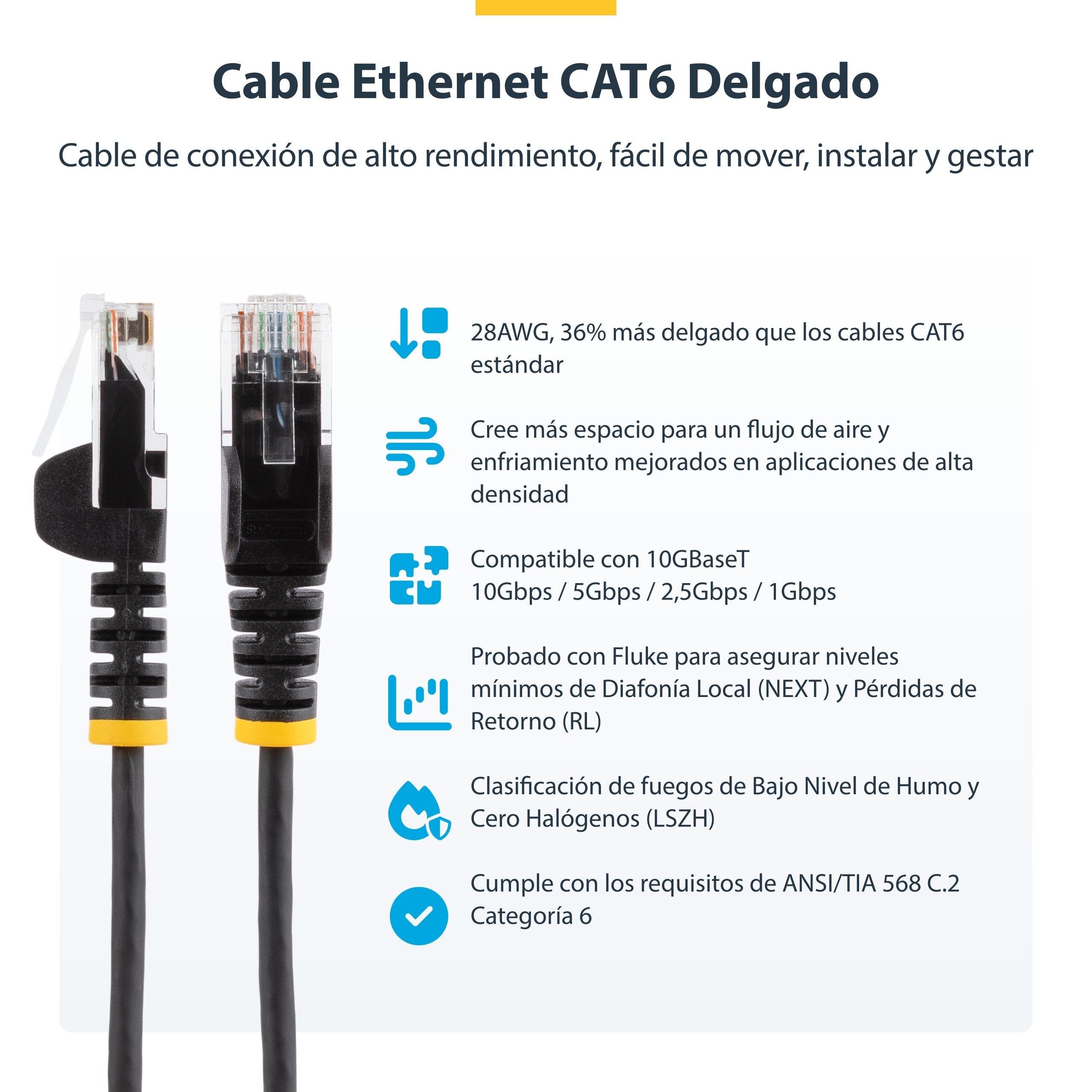 EAN 0065030918510 - StarTech.com N6PAT150CMRDS cable de red U/UTP (UTP) Alrededor imagen 6