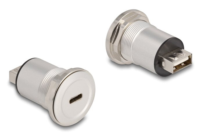 Delock Usb 2.0 Tipo-C A Typ-A Einbauhembra Aluminium
