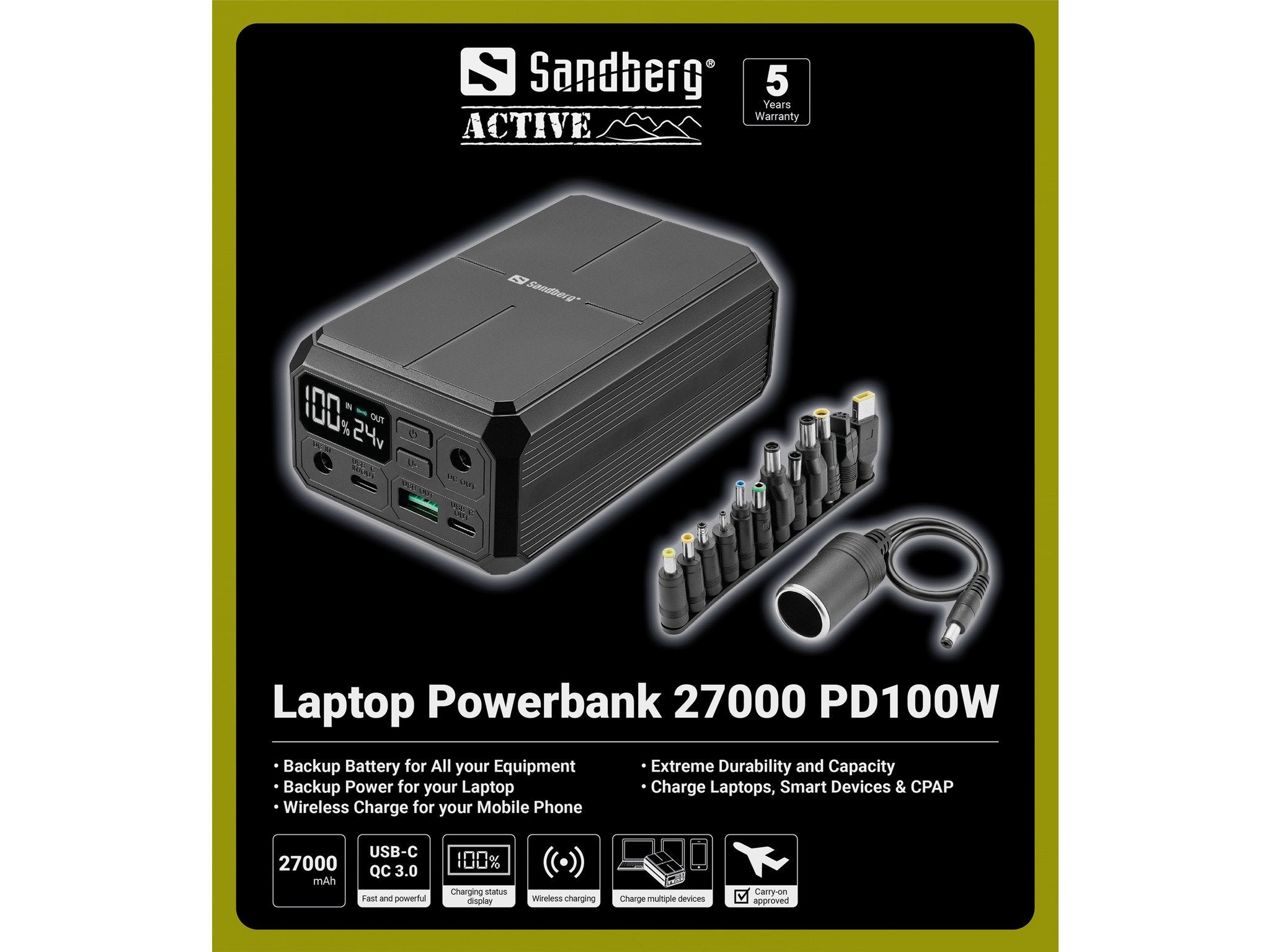 EAN 5705730421136 - Sandberg Laptop Powerbank 27000 PD100W imagen 7
