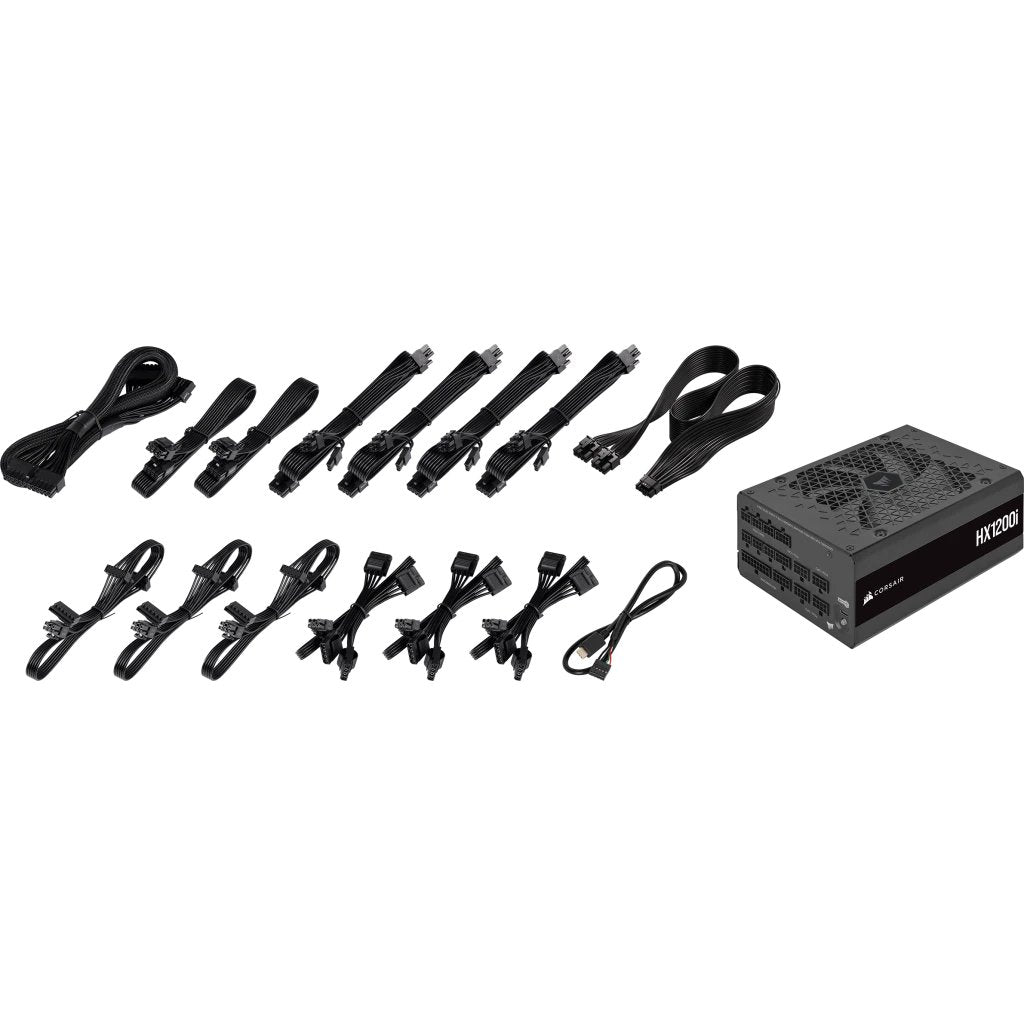 EAN 0840006671589 - Corsair HXi Series HX1200i unidad de fuente de alimentación 1200 W 24-pin ATX ATX Negro imagen 10