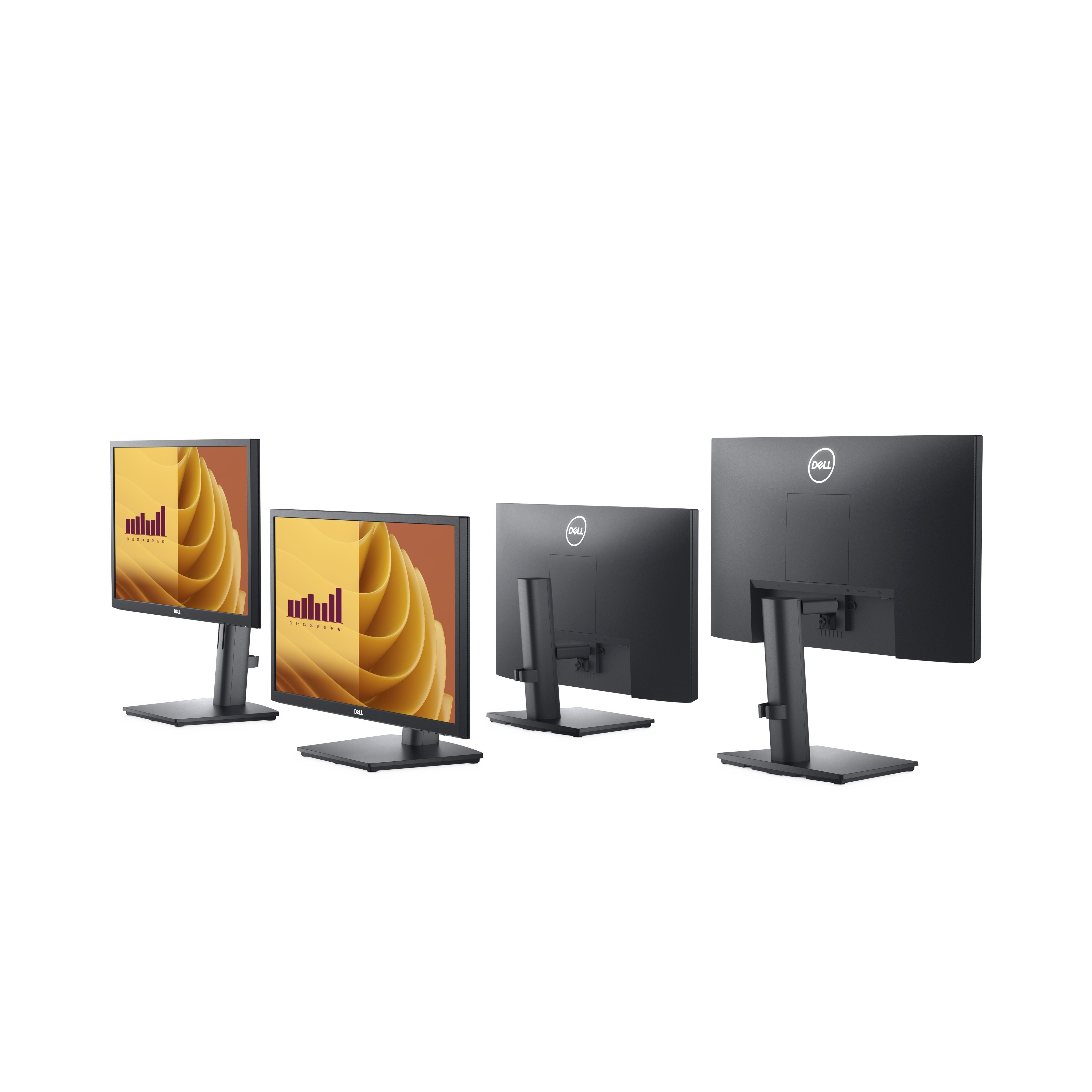 Monitor  Dell  E-Series E2225hs  22" Regulable Dp Vga Hdmi Regulacion 3 Años Negro.