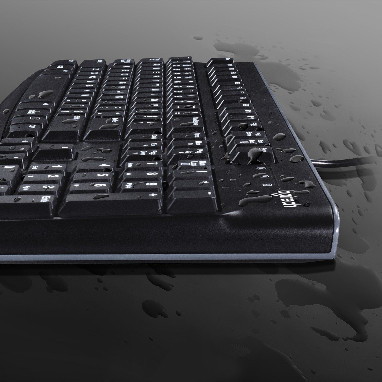 Logitech K120 Corded Teclado Teclado Usb Qwertz Suizo Negro