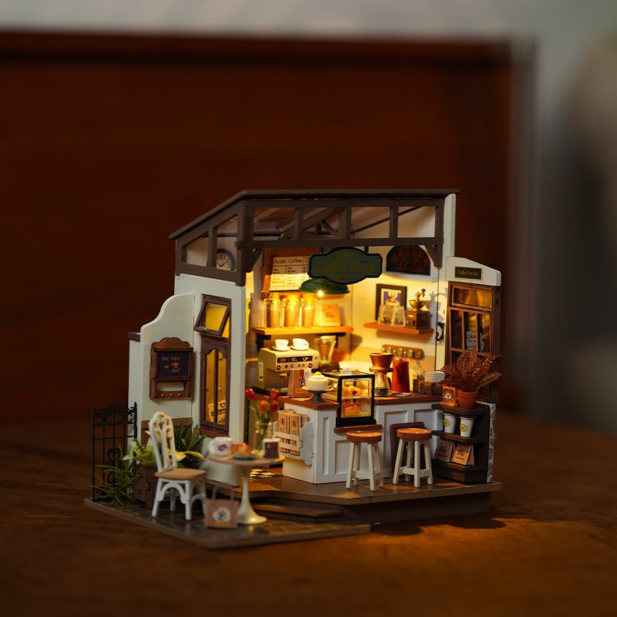 EAN 6946785119312 - ROBOTIME DG162 Casa en miniatura y rincón de libros para montar Casa en miniatura para montar imagen 7