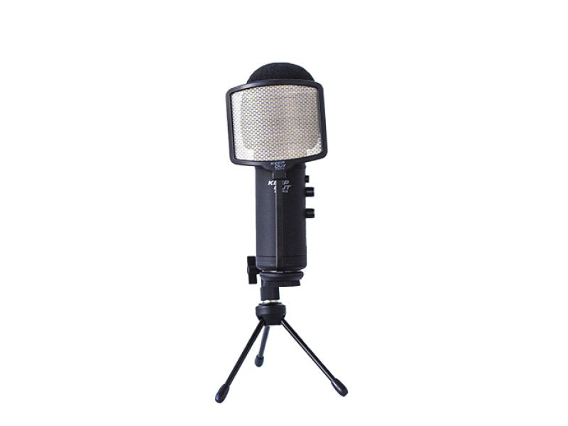 Keepout Microfono Usb Pro Windscreen Led Azul Tripode Control Ganancia Silencio Y Alimentacion Usb