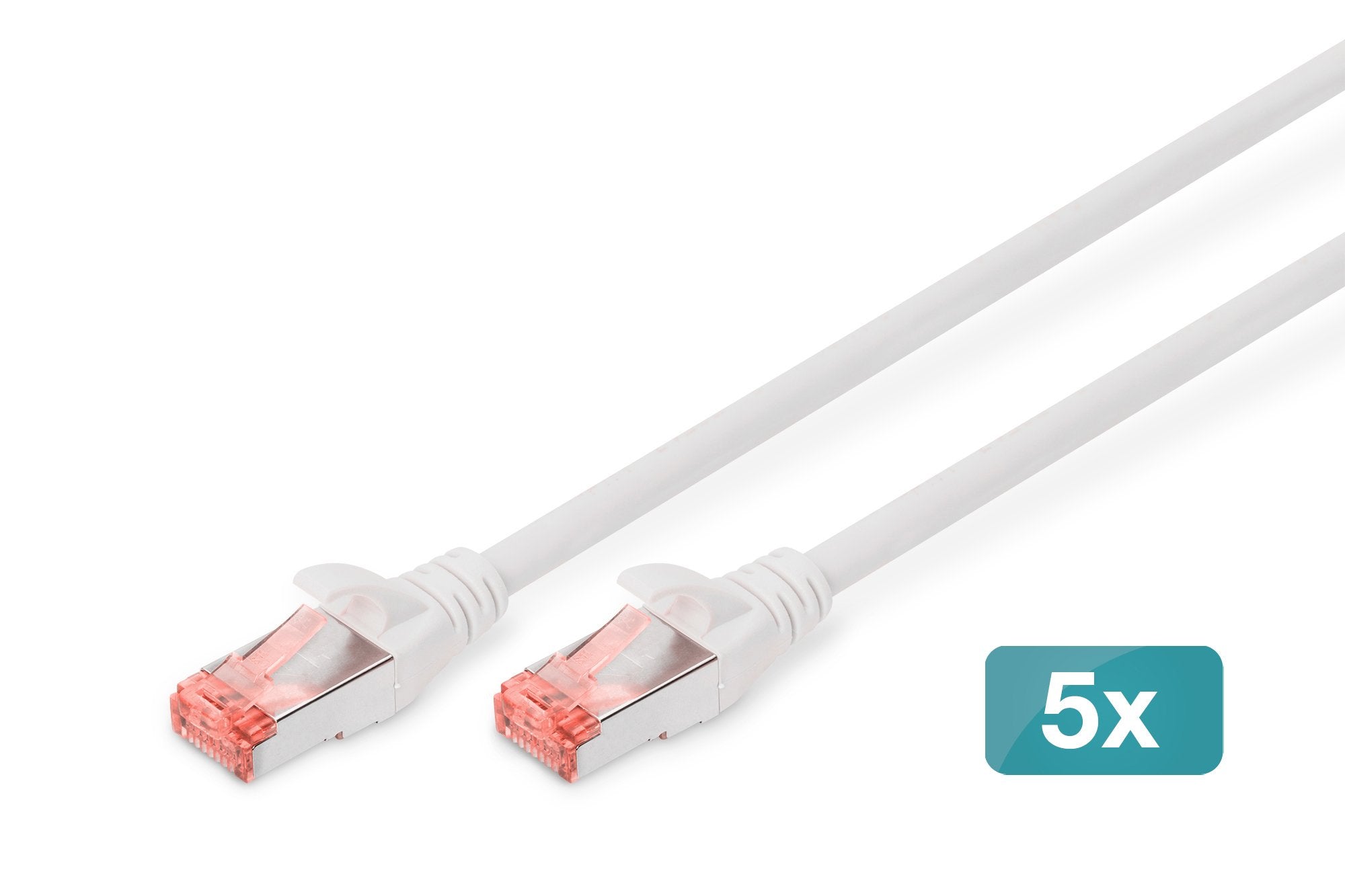 EAN 4016032442394 - Digitus DK-1644-100-WH-5 cable de red Blanco 10 m Cat6 S/FTP (S-STP) imagen 1
