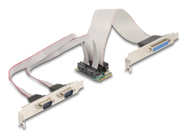 Delock Mini Pcie E/S Pcie Tamaño Completo 1 X En Paralelo, 2 X Seriel, Tarjeta De Interfaz 95277