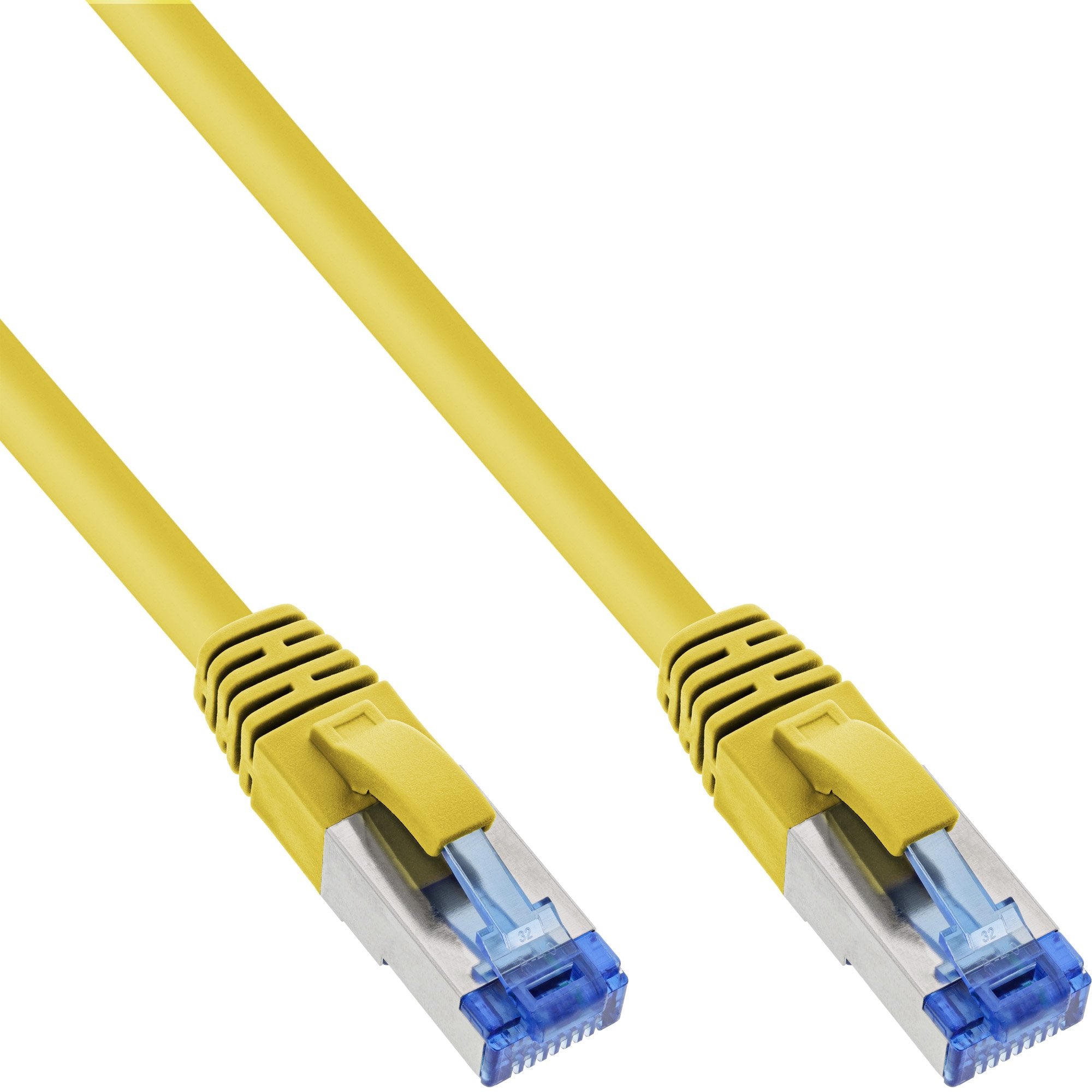 Cable De Red Inline S/Ftp Pimf Cat.6a Libre De Halógenos 500mhz Amarillo 5m