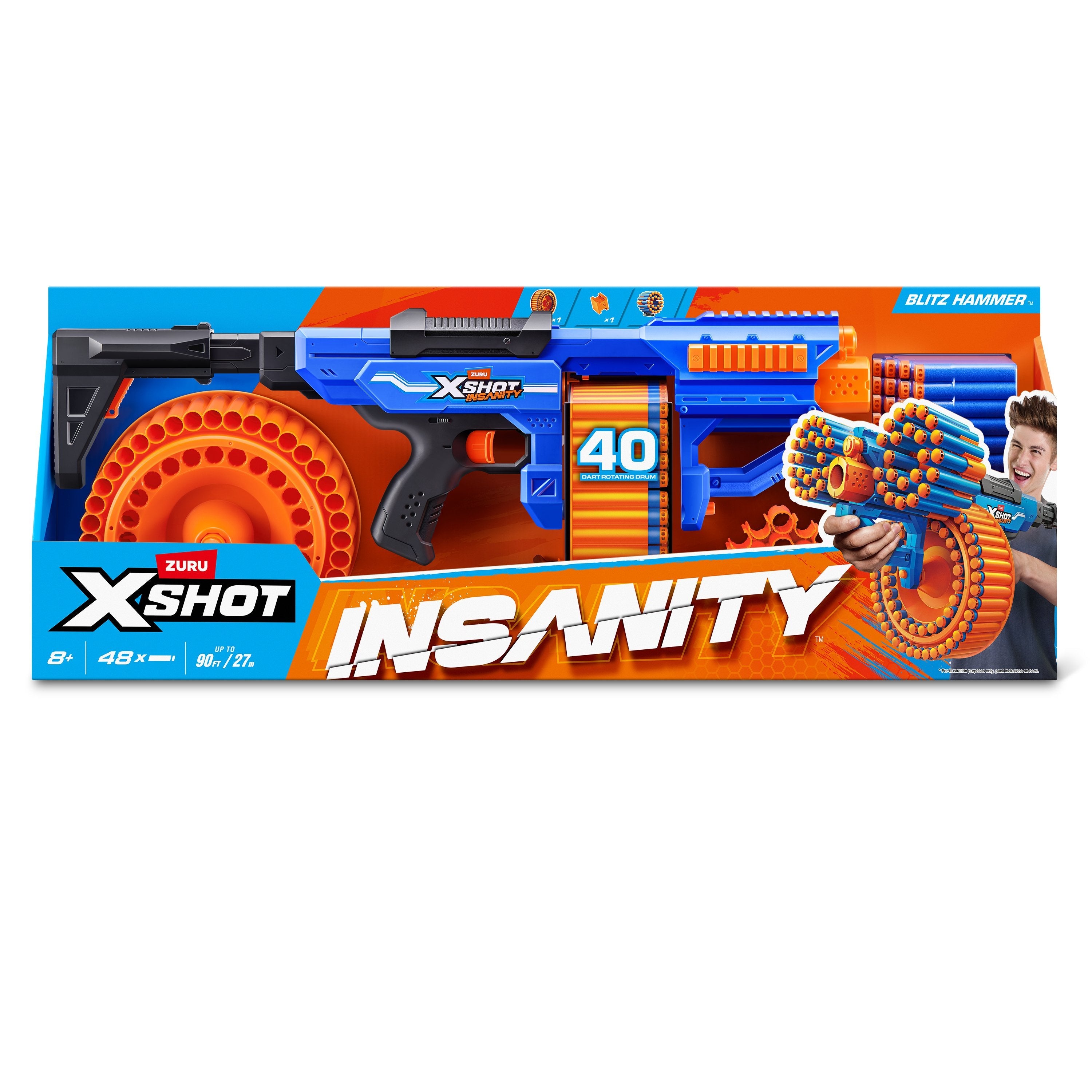 Zuru Xshot Insanity - Motorized Blitz Hammer 36917