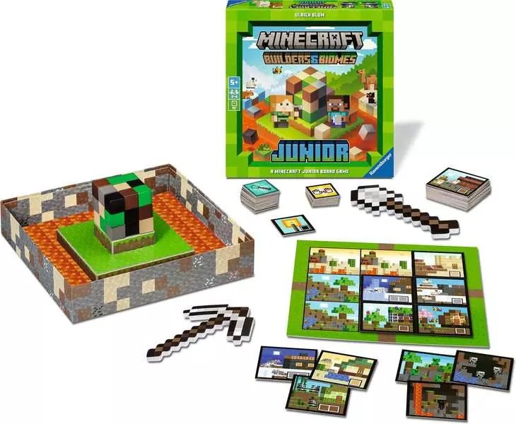 Juego De Mesa Builders &#38; Biomes Junior Minecraft