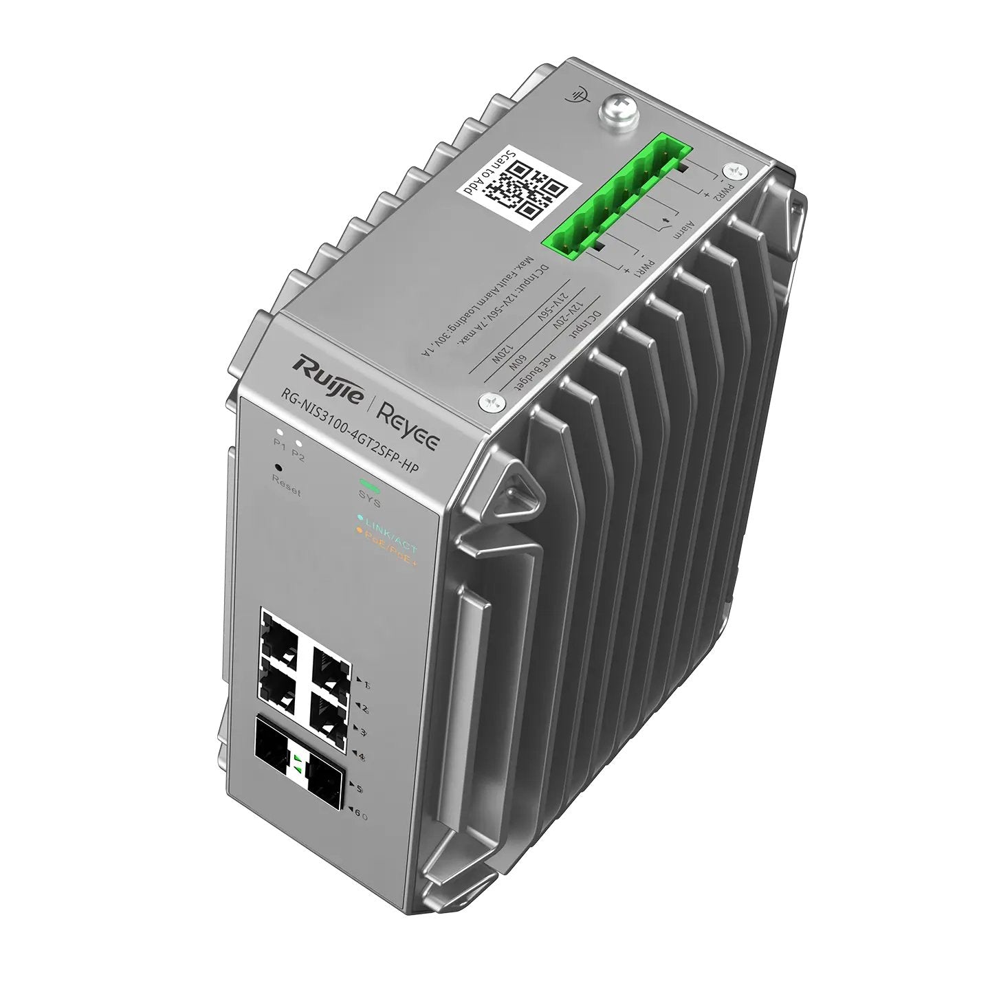 Reyee Rg-Nis3100-4gt2sfp-Hp Indumrial Switch