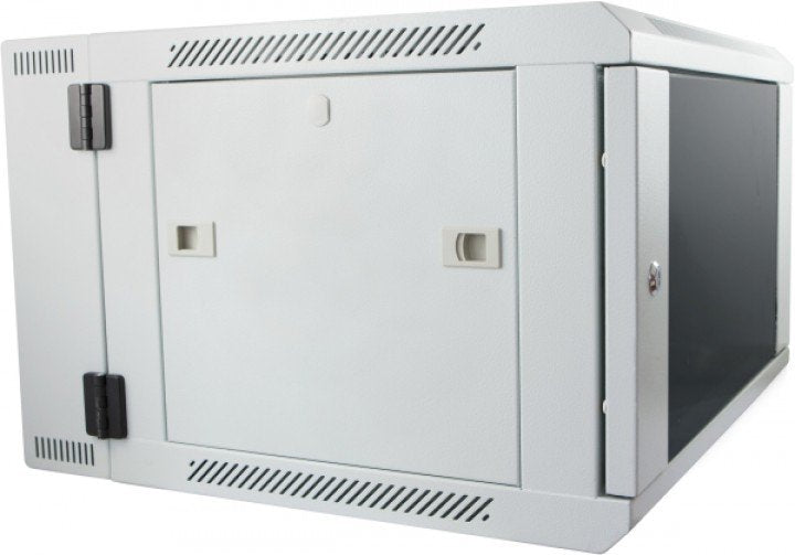 Allnet 19\"Wandgehäuse, 18he, 2-Teilig, T600mm, Lichtgris, Smb-Serie,