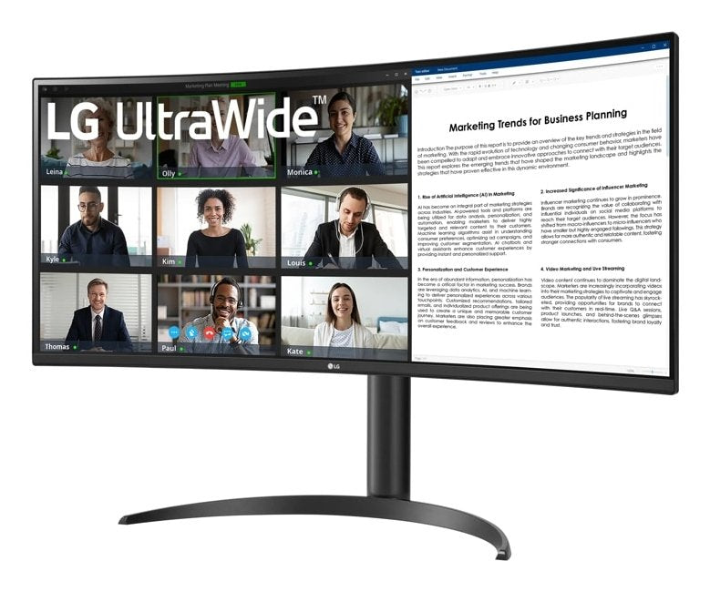 Monitor Lg 34" 34wr55qk-B Hmdi X2  Do Usb-C Curvo