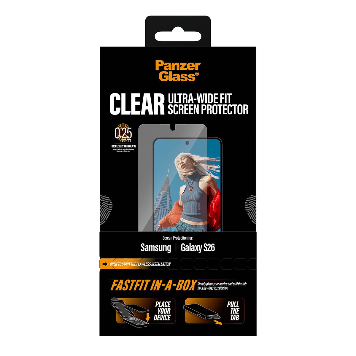 EAN 5715685033858 - PanzerGlass ® Screen Protector Samsung Galaxy S26 | Ultra-Wide Fit w. FASTFIT IN-A-BOX Protector de panta imagen 3