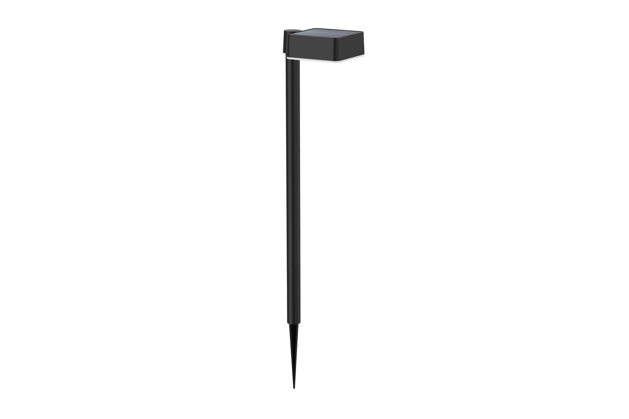 Pedestal Solar Cuadrado, Ip 44 1,5w, 200im 2700k, Luz Cálida, Medidas: 10,5x13,5x54cm. Philips