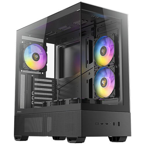 Caja  Pc Antec Cx705 Argb Mid-Tower Atx Panoramica 270º 5xvent 120mm Pwm