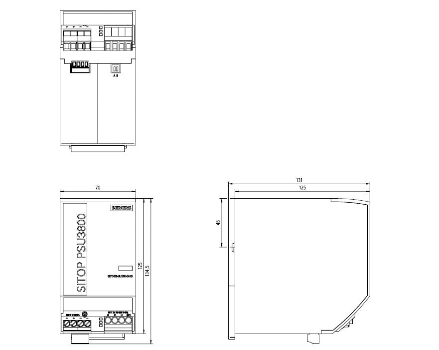 Siemens 6ep34368ub000ay0 Fuente De Alimentación Para Carril Din Din-Rail Contenido 1 Ud.