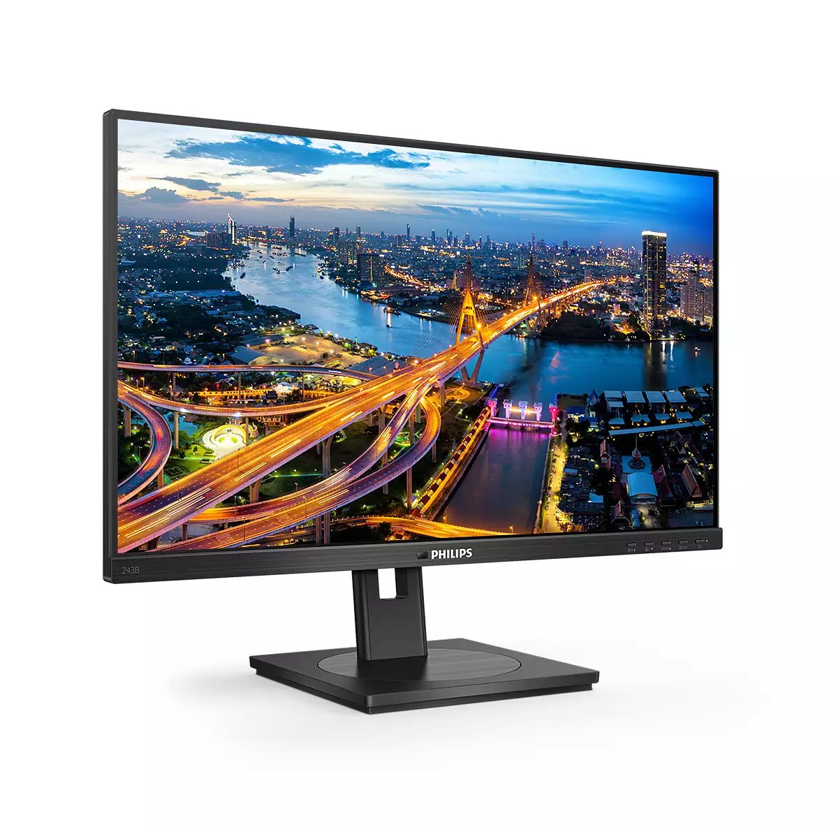 Monitor Philips 24 B1-Line 243b1/00 Ips 5ms, 1000:1, Hdmi, Vga, Dp. Sp, Silver-Black