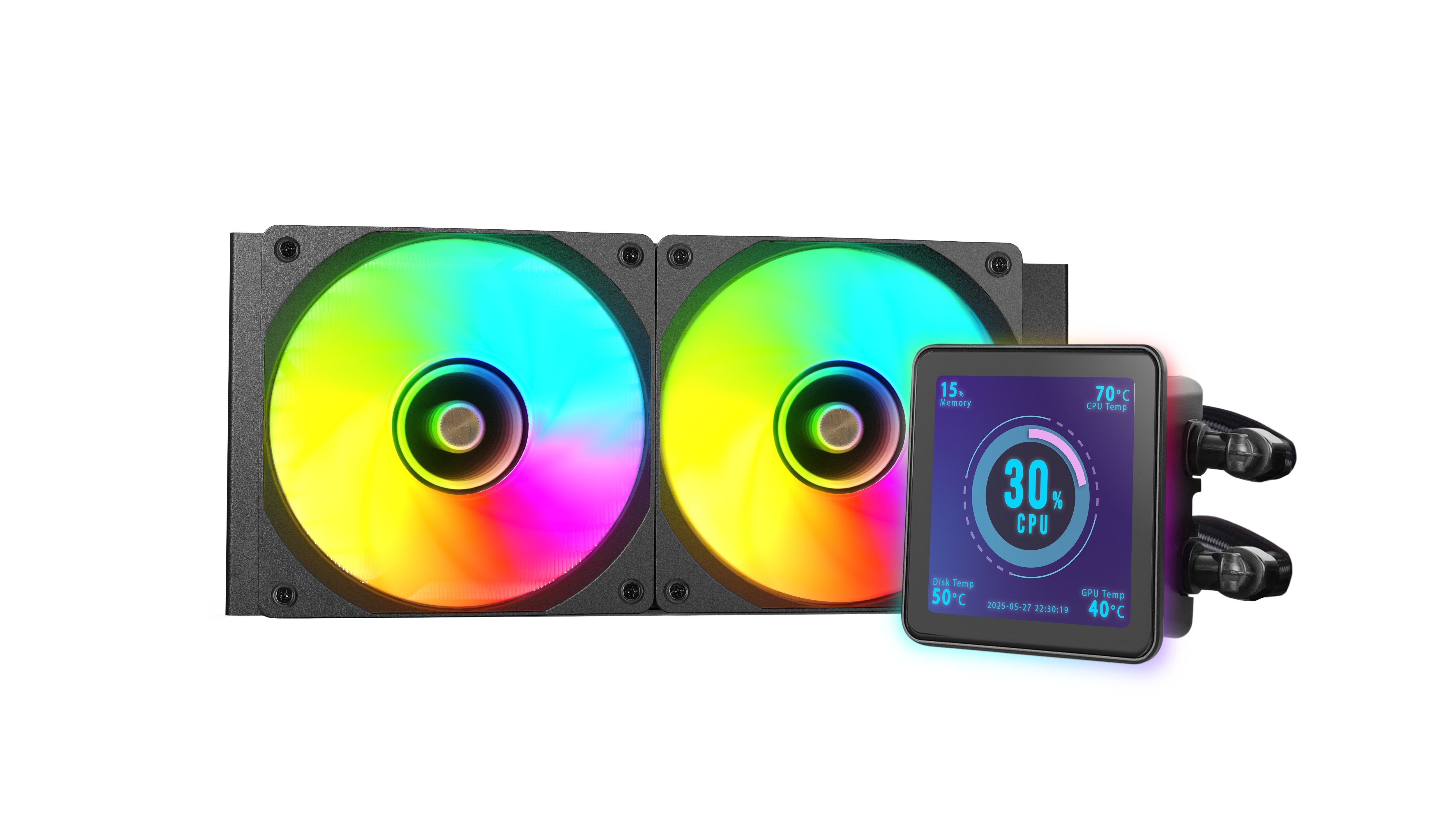Refrigeración Líquida Cpu Mars Gaming Ml-Visionpro240   Todo En Uno 12 Cm Negro 1 Pieza(S)