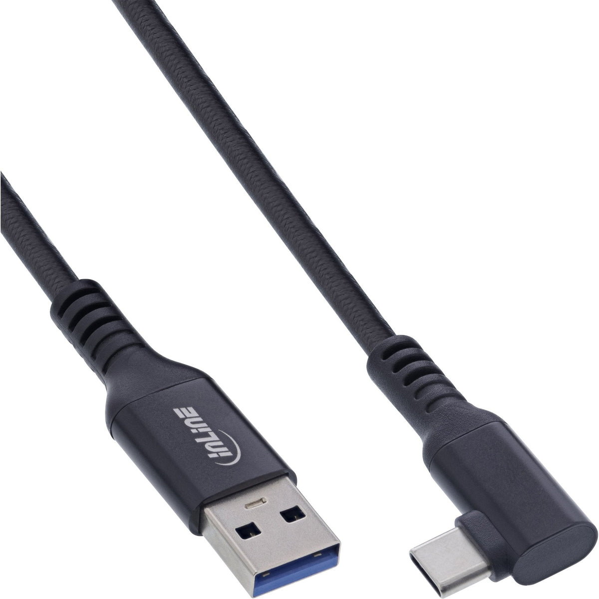 Inline® Usb 3.2 Gen.1 Cable, Usb-C Plug Angled - Usb-A Plug For Vr, Negro, 5m