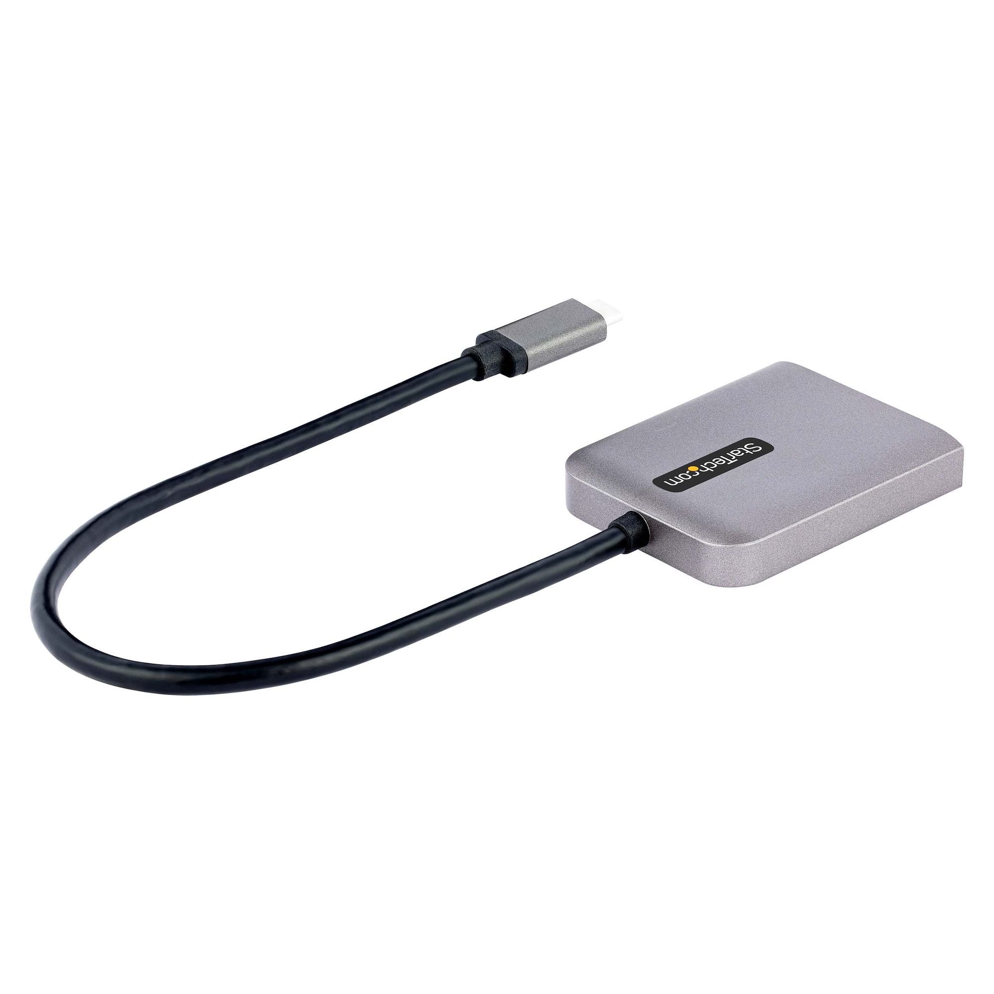 Startech Adaptador Usb Tipo C A 2 Puertos Displayport 4k 60hz - Multiplicador Mst Usb C A 2x Dp Con Modo Alt De Dp 1.4 Dsc 30cm