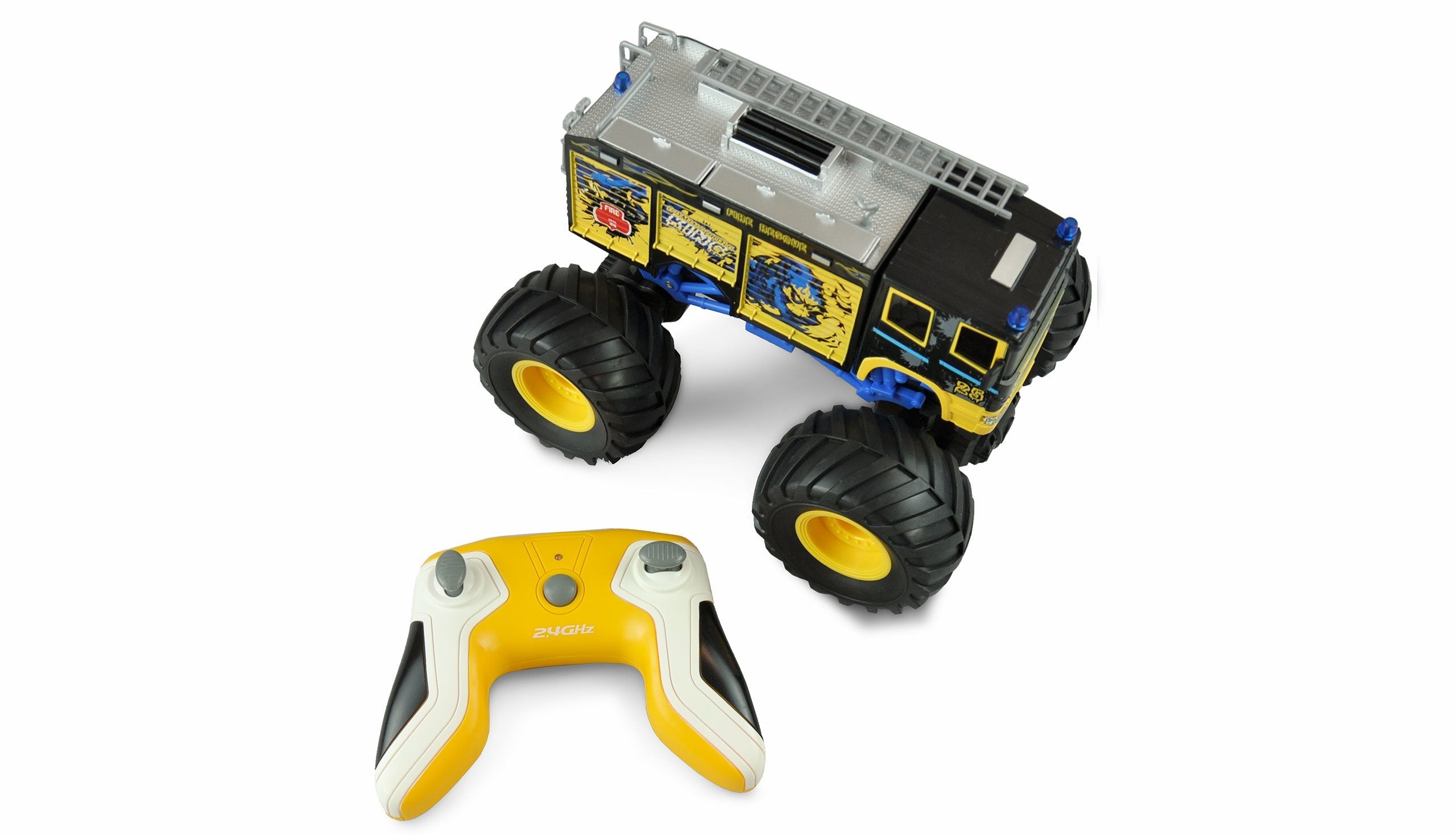 Amewi Rc Auto Feuerwehr Truck Li-Ion Akku 500mah Azul 6+