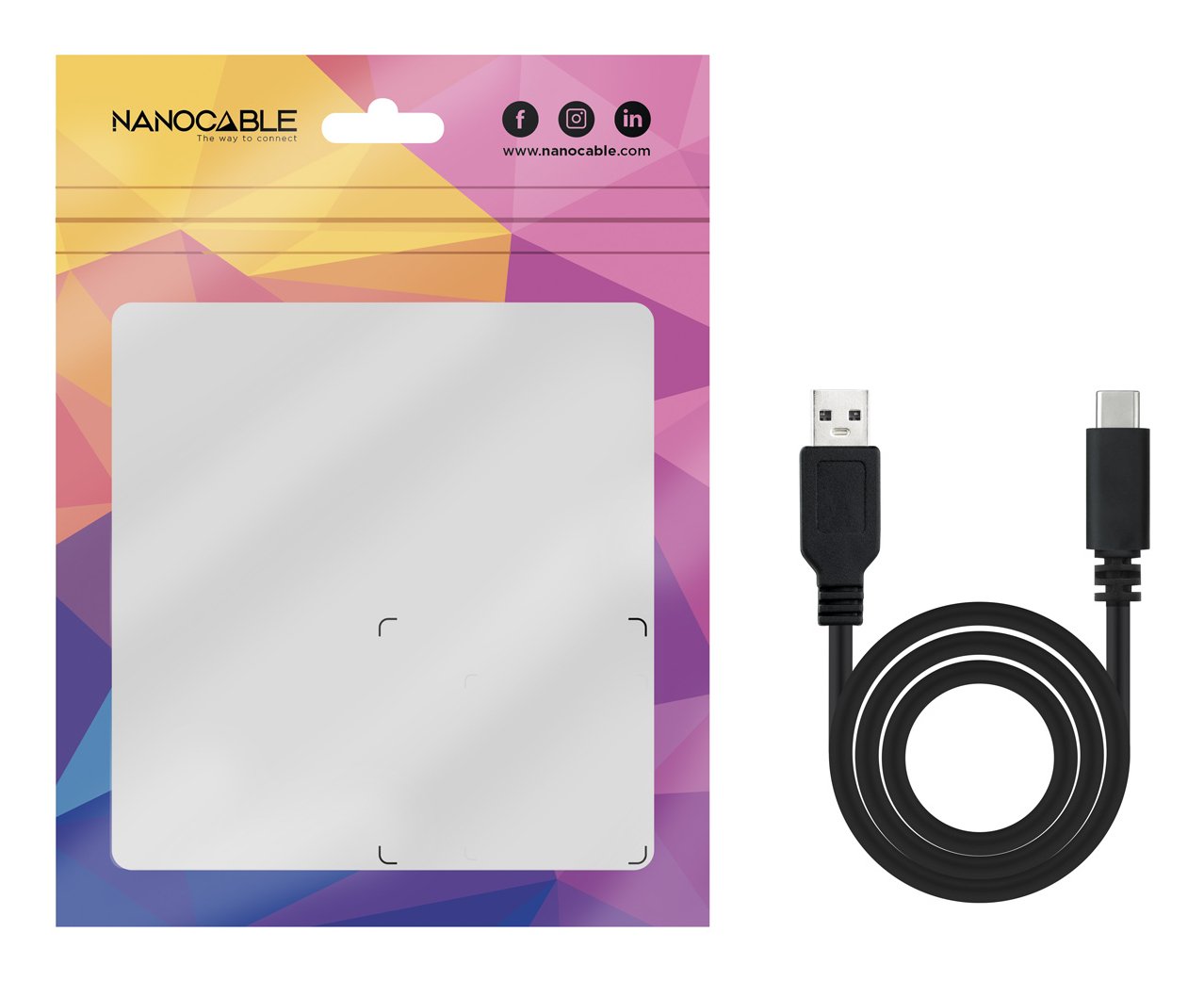 EAN 8433281007710 - Nanocable USB 2.0, 1m cable USB USB C USB A Negro imagen 5
