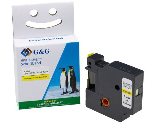 G&G Cinta Para Etiquetadora Compatible Con Dymo D1/ S0720730/ 40918