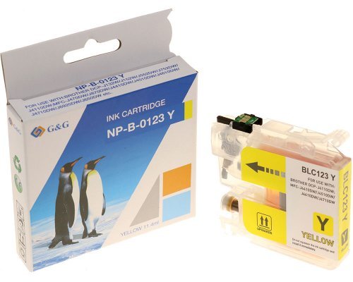 G&G Tintencartucho Compatible Con Brother Lc-123y Amarillo