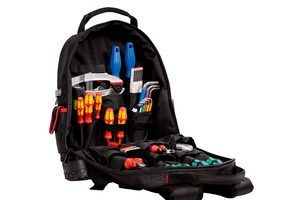 Caja  Parat 5990830991 De Herramientas Tela Negro, Rojo