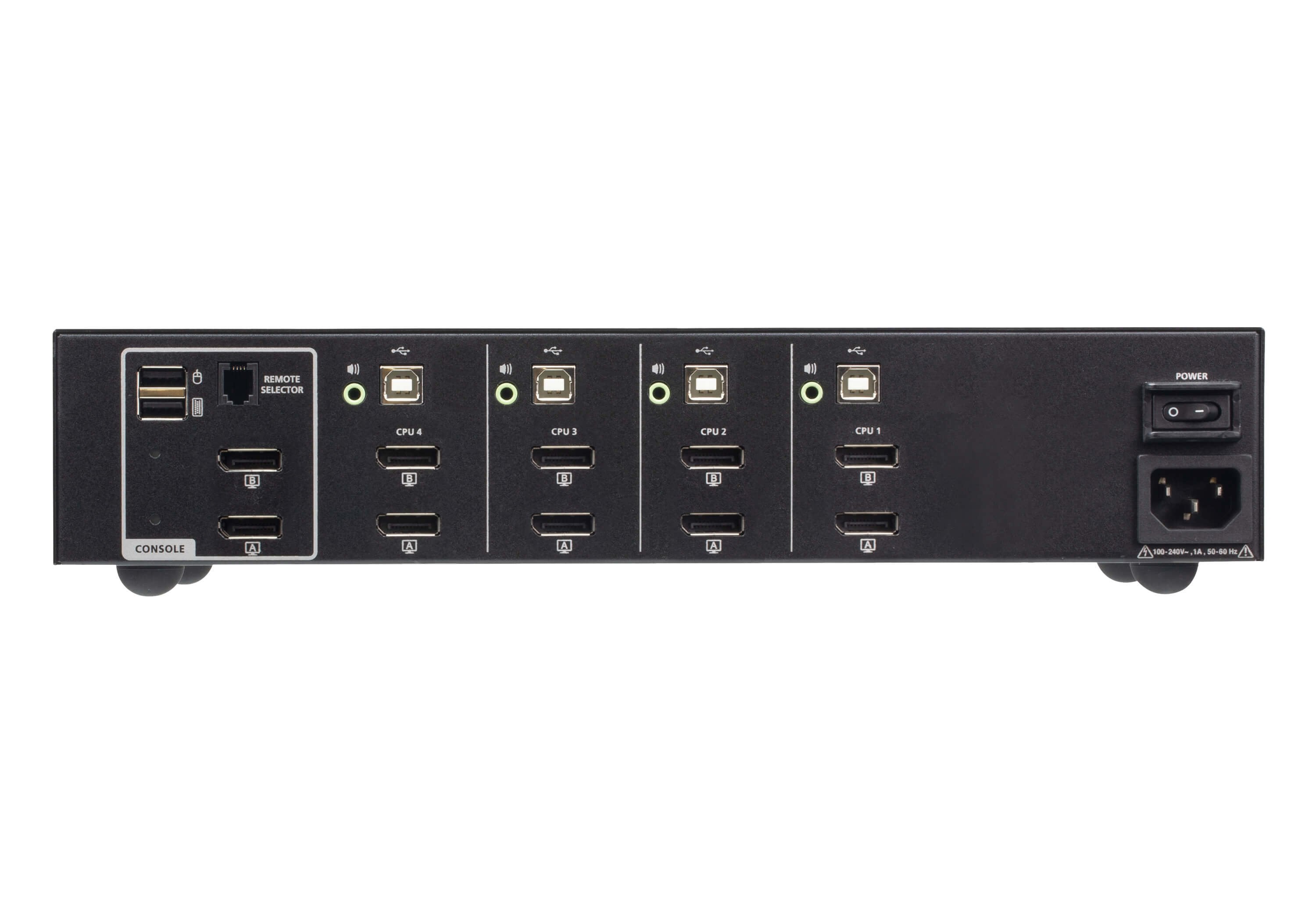 Switch Kvm De Seguridad Avanzada Displayport Dual Display Usb De 4 Puertos (Compatible Con Psd Pp V4.0)