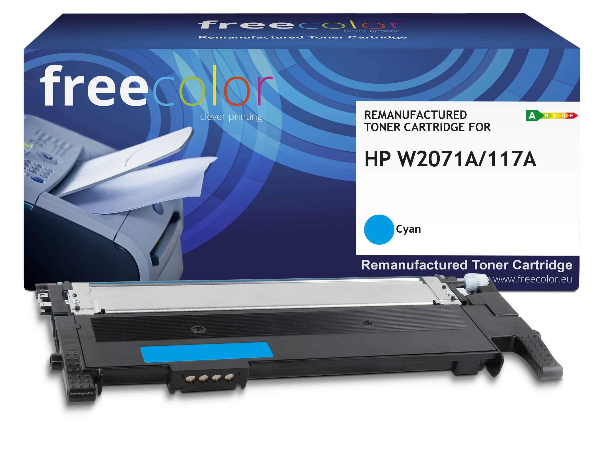 Freecolor Toner Hp 117a W2071a Cyan 700 Copias