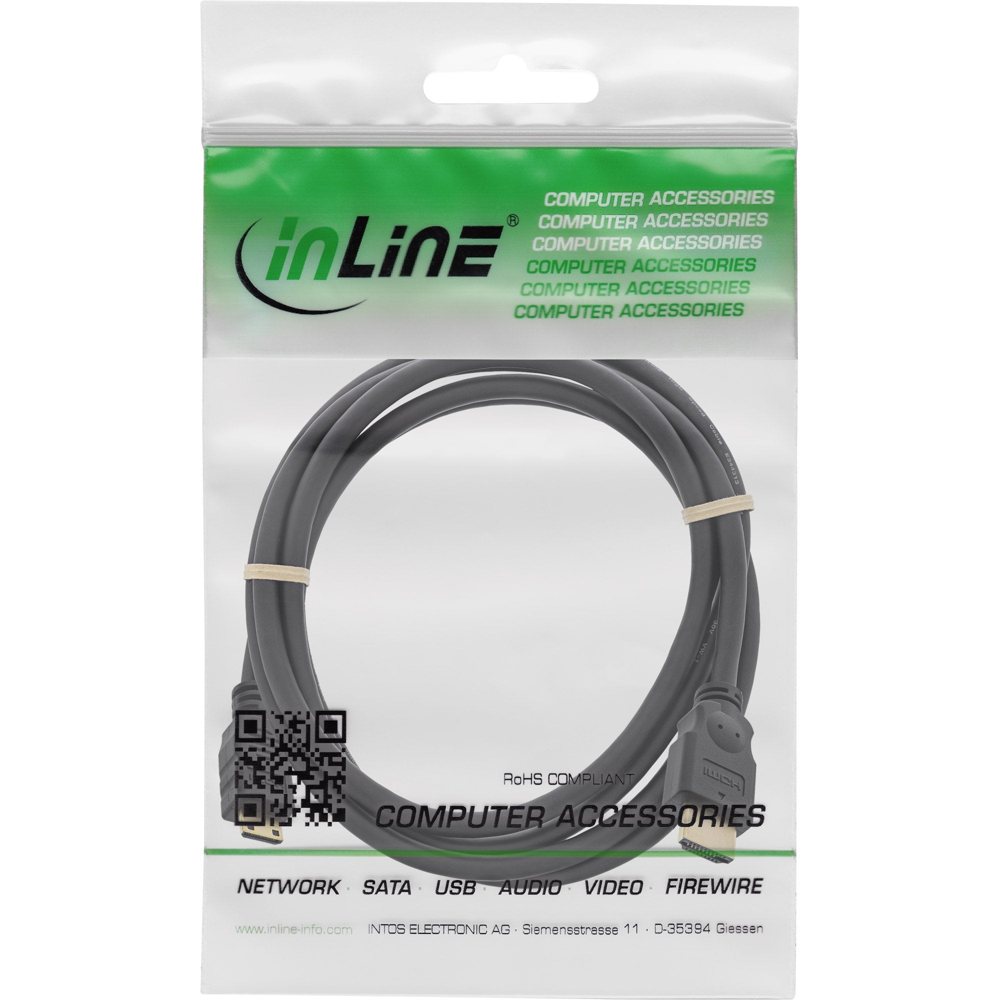 Inline Cable Hdmi Tipo A Macho A Mini Hdmi C Macho 1m