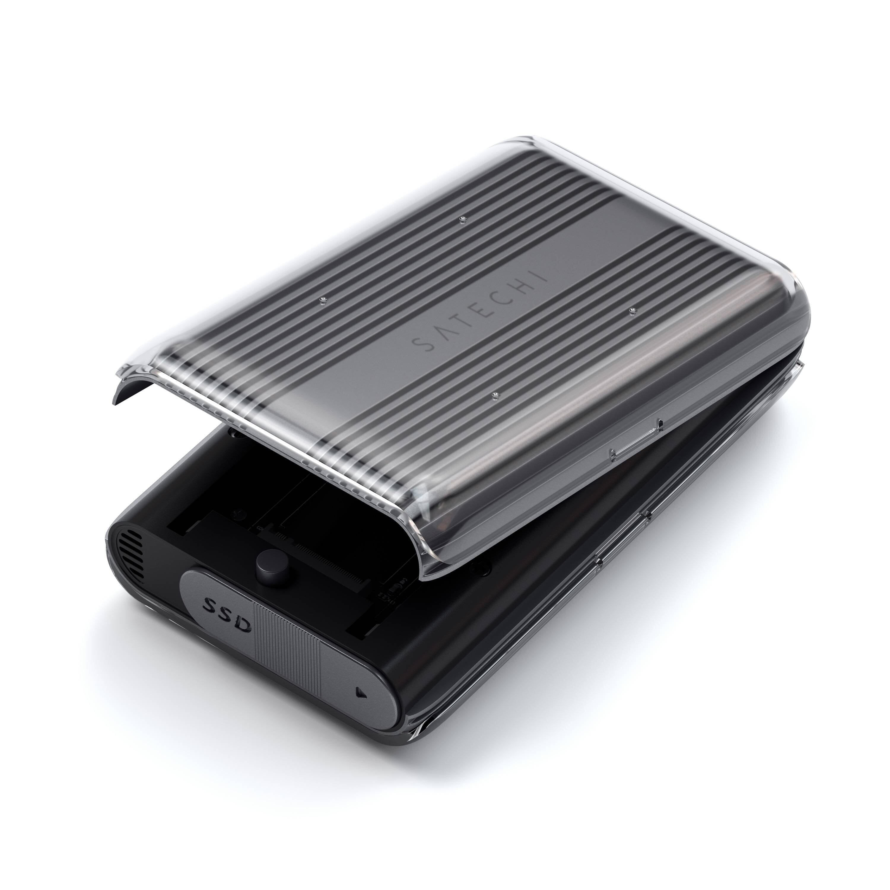 EAN 810086360604 - Satechi USB4 NVMe SSD Pro Caja externa para unidad de estado sólido (SSD) Gris, Transparente imagen 3