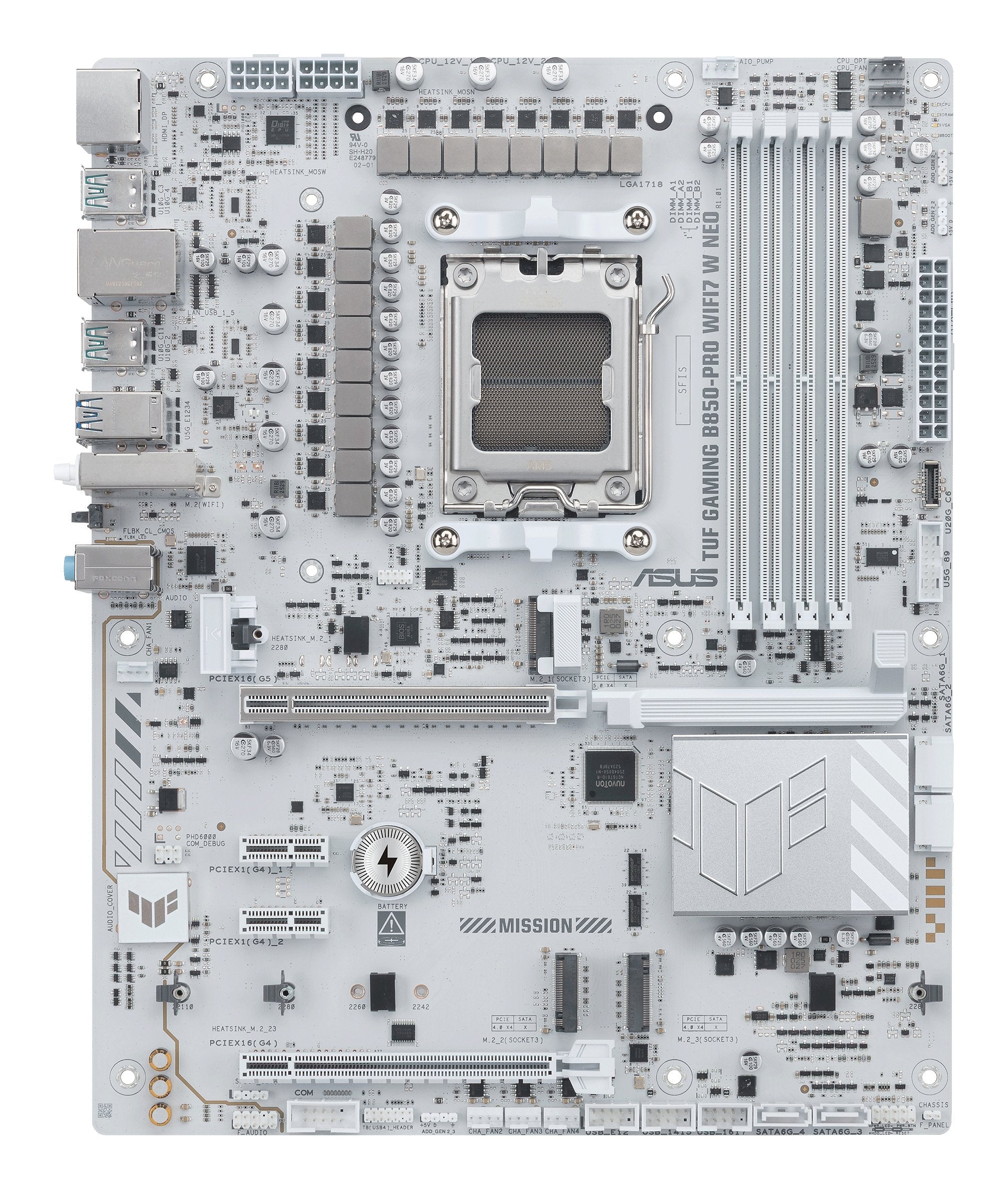 Placa  Base Asus Tuf Gaming B850-Pro Wifi7 W Neo Amd,Am5,Ddr5,Atx