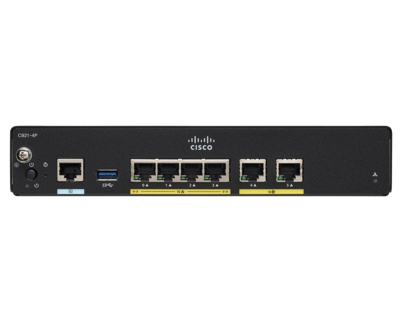 Router Cisco C927-4p  Gigabit Ethernet Negro