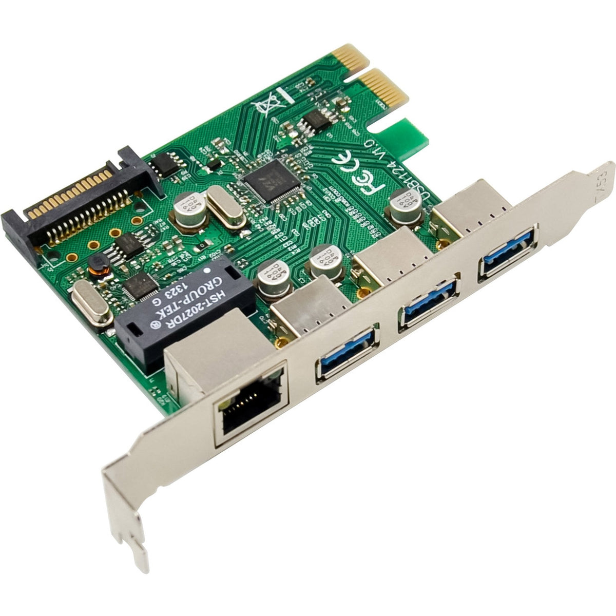Inline Combokarte Gigabit Red Y Usb 3.2 Gen.1 - 1x Rj45 - 3x Usb-A