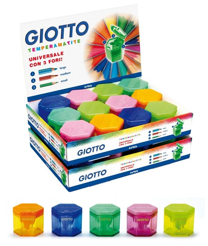 Giotto Afilalápices Con Depósito 3 Agujeros  C/Surtidos