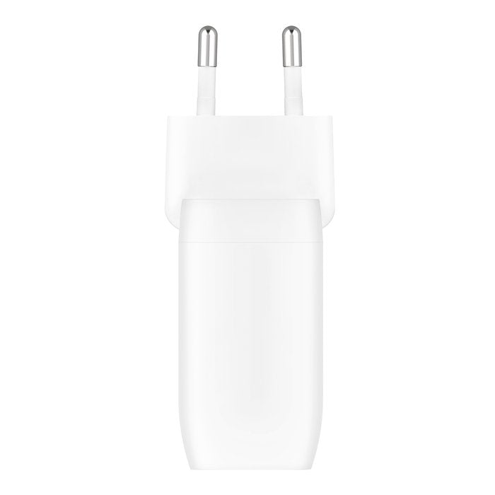 Belkin Wall Charger 30w Dual Usb-C, Pd 60w, Wht