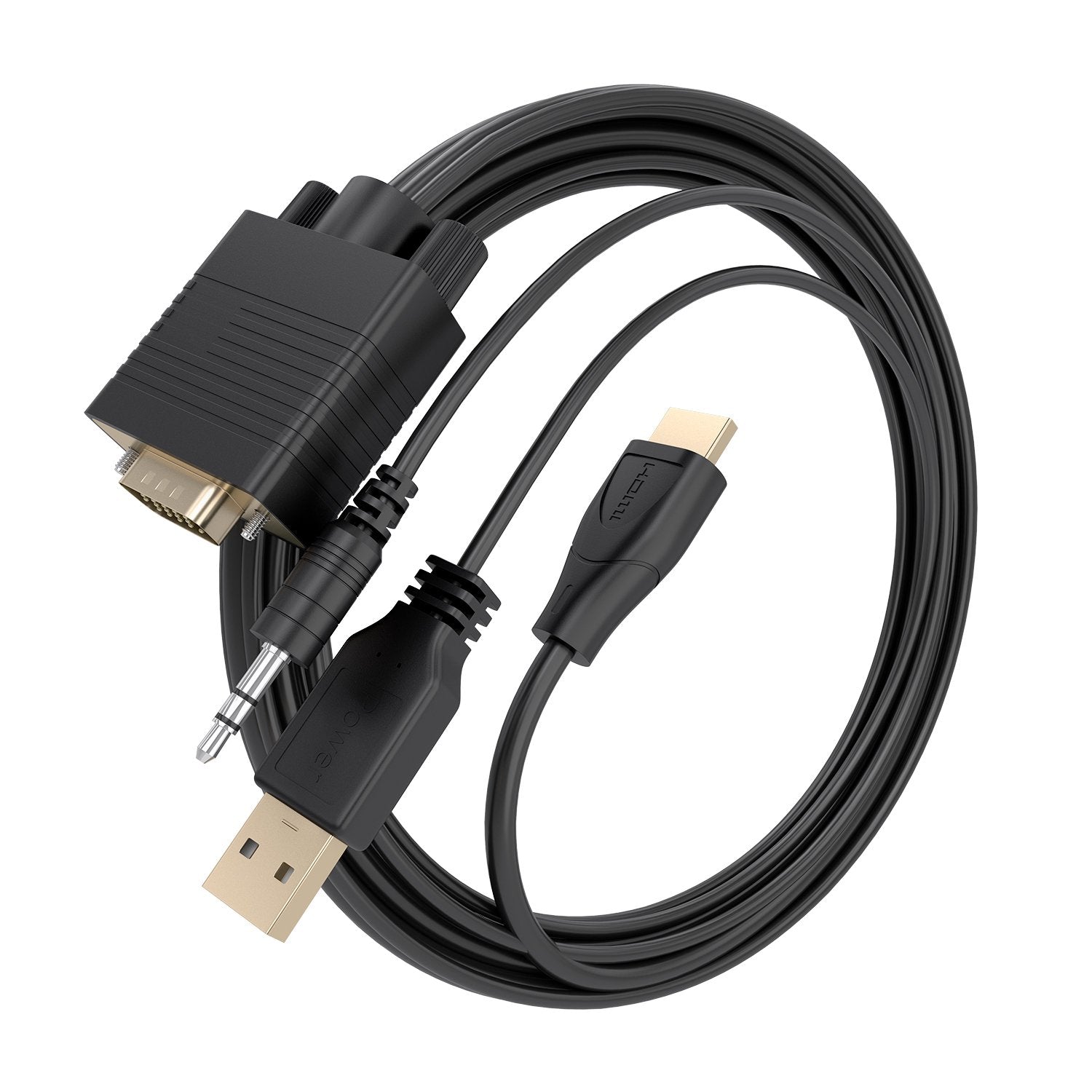 EAN 8435739904800 - AISENS A122-1013 adaptador de cable de vídeo 1 m HDMI tipo A (Estándar) VGA (D-Sub) + 3.5mm + USB Type-A imagen 2