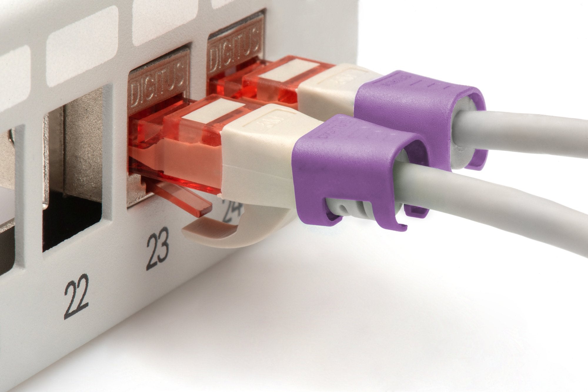 Digitus Farbclips Para Cable De Red - Violetaat